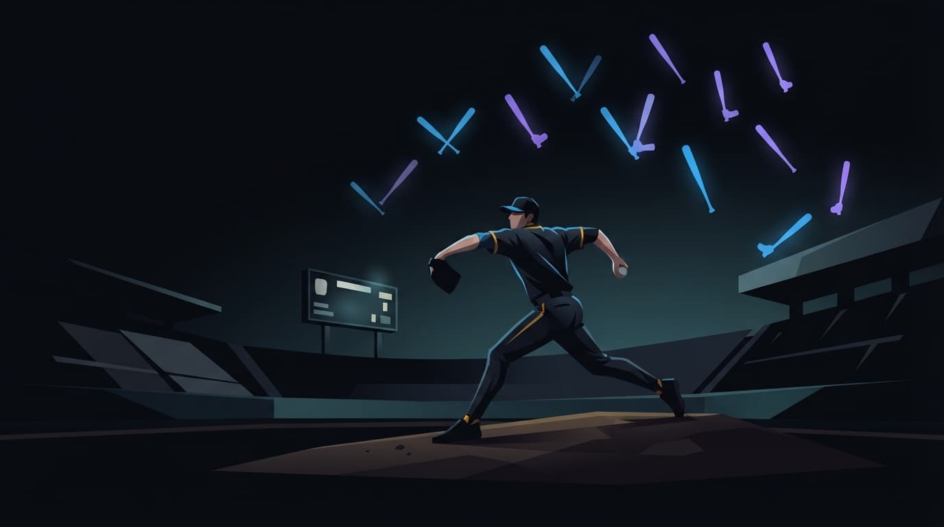 Editorial illustration for Xavier's Murray throws complete-game no-hitter in substate win