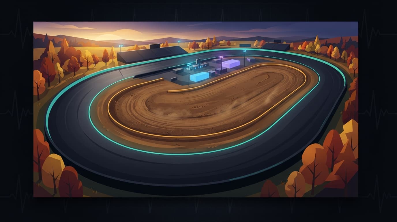 Editorial illustration for Hawkeye downs to add dirt to quarter-mile track this fall