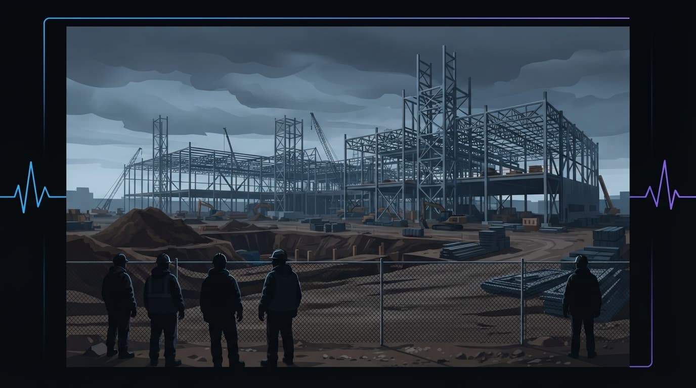 Editorial illustration for Advocacy group says ICE detained four at Cedar Rapids data center site