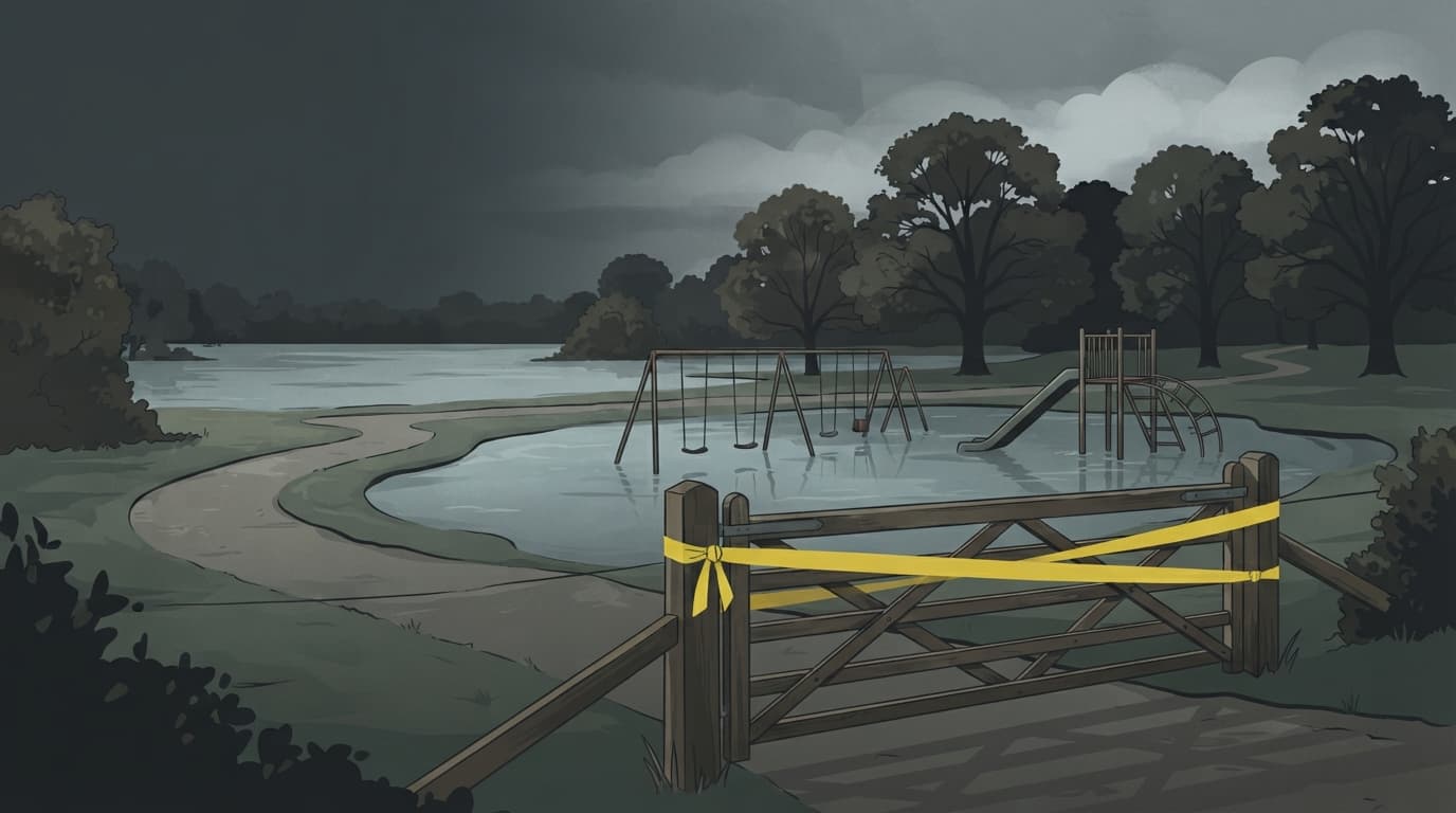 Editorial illustration for Black Hawk Park closed due to Cedar River flooding